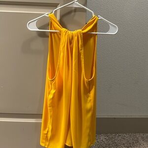 Yellow Ann Taylor Blouse Sleeveless